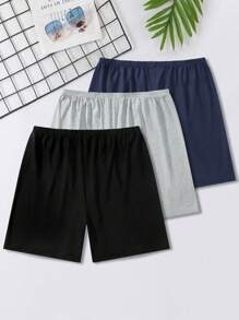 Set de 3 pantalones cortos de estar en casa y de dormir para hombre