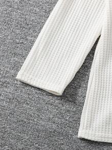 SHEIN Tween Girl 2 件套：纯色落肩开衫 + 纯色无袖连体裤，休闲