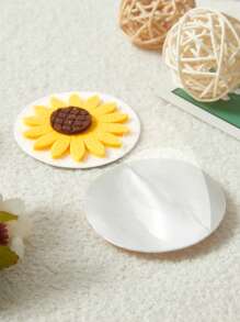 向日葵配件装饰性可重复使用乳头贴