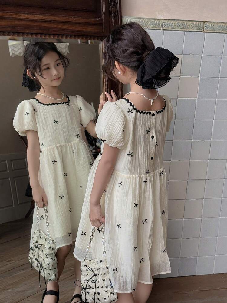 Tween Girl Casual Dress, Autumn Summer,Back To School Clothes Vacation Easter