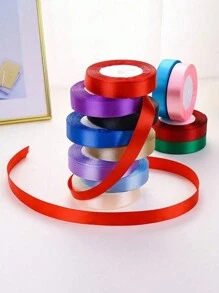 SHEIN 1 Cuộn Nơ Ruy Băng Satin 2Cm*22M, Nhiều Màu Hoàn Hảo Cho Nơ, Đám Cưới, Bao Bì Quà Tặng, Phụ Kiện Trang Sức, Tiệc Tùng, Lễ Hội, Trang Trí Bánh Và Nướng, Hộp Quà Tặng, Bó Hoa, Dấu Trang, Đồ May Vá Sáng Tạo, Trang Trí Nhà Cửa - Nhiều màu - Xem 4