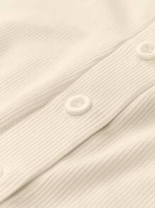 SHEIN BASICS Women's Solid Color Knit Sleeveless Crew Neck Slim Fit Tank Top - Apricot - View 4