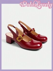 Dola Lovely Bowknot Mary Jane High Heel Shoes, Elegant Girly Design