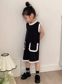 Dazy Kids Young Girl' Casual Romper - Black - View 7