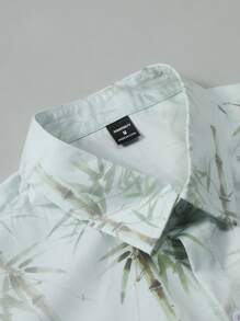 Manfinity RSRT Men's Front Button Short Sleeve Printed Casual Top, Everyday Wear - Multicolor - View 3