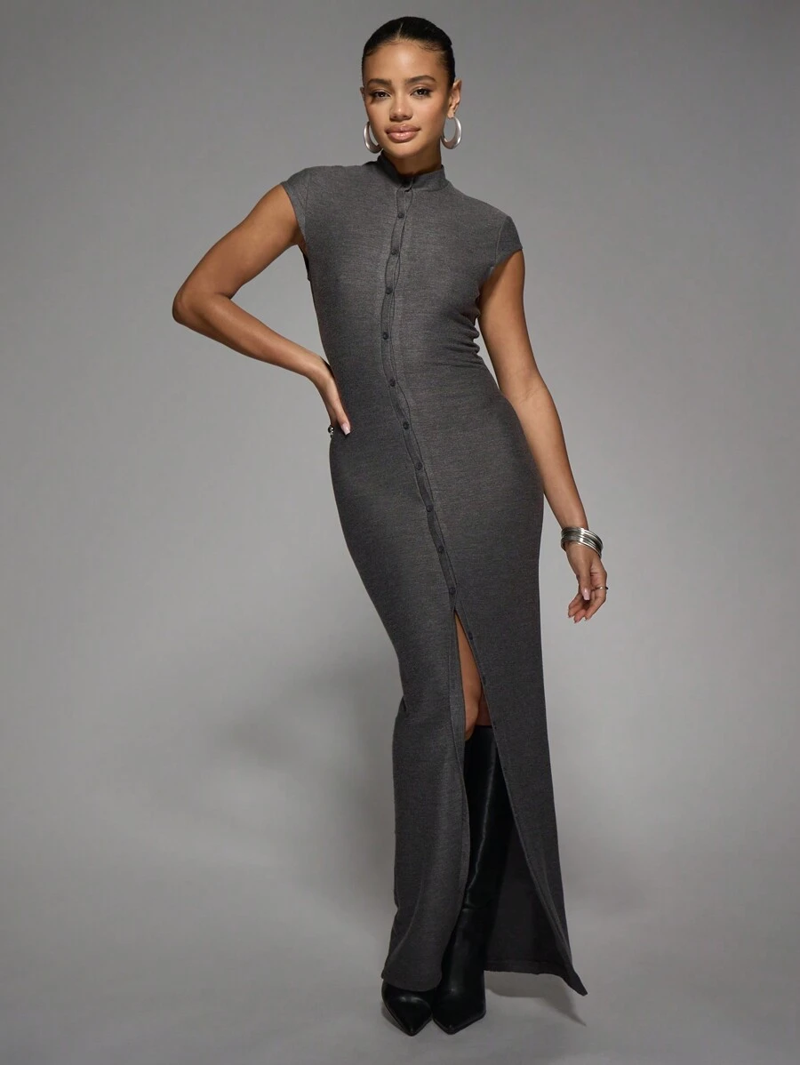 oh polly embellished maxi dress Embellished Cowl-Neck Backless Maxi Dress in White - 4