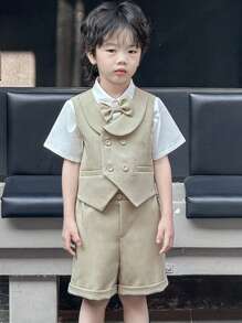 DAZY 男童秋季绅士风服装 - 灰色 - 查看 4