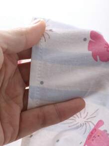 DAZY 女士细肩带系带全身印花休闲睡袍