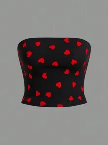 Solflare Plus Size Women Summer Minimalist Fitted Tube Top, Casual Daily Wear