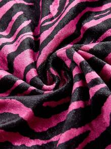 ROMWE J-Fashion Women's Leopard Print Y2K Gyaru Tube Top - Hot Pink - View 4