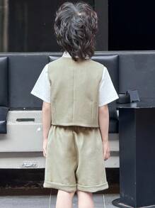 DAZY 男童秋季绅士风服装 - 灰色 - 查看 5