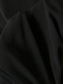 INAWLY 女士圆领短袖动物纹印花休闲上衣，适合日常穿着 - 黑色 - 查看 4