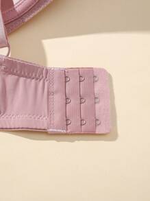 3pcs/Set Plus Size Lace Sheer Lift & Support Underwire Bras, Seamless & Comfortable Lingerie - Multicolor - View 4