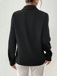 SHEIN Clasi Dames Casual Elegante Bedrukte Pailletten Blouse