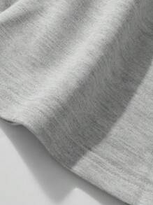 ROMWE MEN Goth Men's Cross Print Drawstring Waist Pockets Loose Casual Shorts