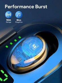 Teckwe Wireless Earbuds,High-End Wireless Headphones With LED Power Display,Noise Canceling, IPX7 Waterproof,Weightless And Comfortable In-Ear & 8MM Speaker,3Hrs Play Continuously & The Charging Box Can Be Charged 15 Times Perfect Gift For Birthdays Valentine's Day Gift,Boys & Girlfriends