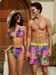 Manfinity VDAYZ Pantalones cortos de playa casuales, sencillos y de moda para hombres, para uso diario