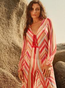 Anewsta Women's Casual Simple Fashion Kimono Cover Up, Daily Wear, For Summer Beach Vacation - Multicolor - View 4