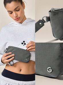 GLOWMODE Active Carry Coin Two Zipped Wallets Wristlet Pouch Daily Casual - Black - View 6