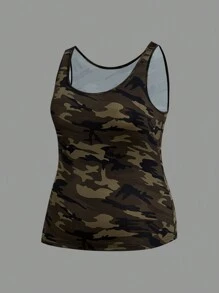 SHEIN EZwear 大码休闲百搭吊带背心 - 彩色 - 查看 5