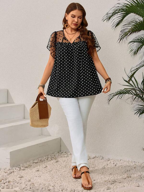 EMERY ROSE Camisa informal de talla grande con diseño minimalista y abotonada, para uso diario, atuendos de verano para mujer/verano, ropa de mujer para vacaciones tropicales