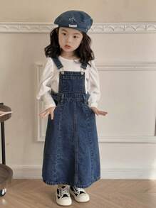 DAZY Vestido vaquero para niña, otoño