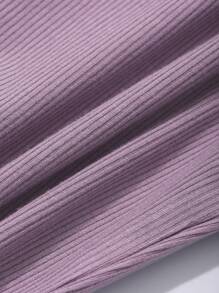 DAZY Women's Solid Color Wide Strap Simple Casual Top, Daily Wear Tank Tops - Purple - View 7