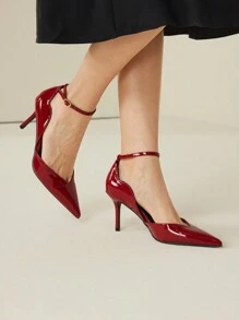 MOTF PREMIUM 2024 NEW POINTED TOE HIGH HEEL PUMPS, SEXY HOLLOW-OUT STILETTO VERSATILE SHOES, SPRING BREAK EASTER PROM HEELS