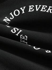 DAZY Tween Girl Fall Letter Print Knit Joggers For Tween Girls - Black - View 6