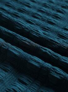 Modelyn 女式纯色纽扣半襟长袖衬衫