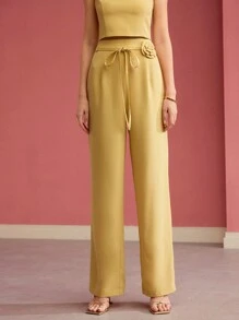 MOTF PREMIUM TAILORED STRAIGHT LEG PANTS - Yellow - View 7