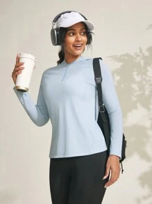 Abbigliamento da esterno urbano, felpa morbida e altamente elastica per l uso all aperto da donna