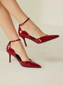 MOTF PREMIUM 2024 NEW POINTED TOE HIGH HEEL PUMPS, SEXY HOLLOW-OUT STILETTO VERSATILE SHOES, SPRING BREAK EASTER PROM HEELS