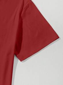 Manfinity Homme Men's Round Neck Short Sleeve Printed Casual T-Shirt, Everyday Wear