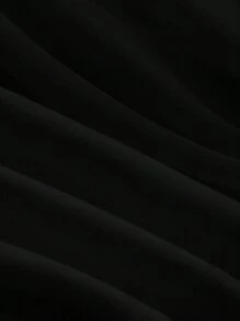DAZY Vestido largo ajustado de hombros descubiertos de unicolor, vestido de cóctel o vestido de playa para mujer - Negro - Ver 6