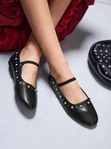 CUCCOO GRLICON Giày bệt phong cách Y2K dành cho nữ, phù hợp với phong cách Punk, Biker, cô gái cá tính, Halloween, Giáng sinh, trang phục dự tiệc - màu đen - Xem 6