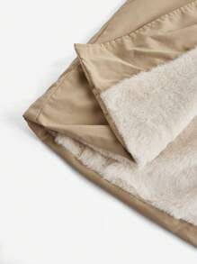 SHEIN Privé 谷仓夹克、女式风衣 - 駝色 - 查看 8