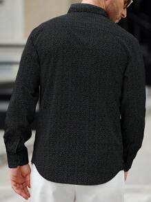 Manfinity Homme Men's Minimalist Fashionable Casual Shirt, Everyday Wear