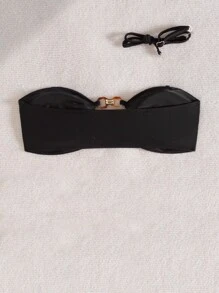 Swim SXY Women Beach Tank Top With Adjustable Shoulder Straps, Hollow Design, Amber Buckle, Padded For Summer Beach Vacation