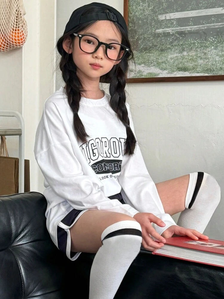 2pcs/Set Tween Girl Fall Outfits