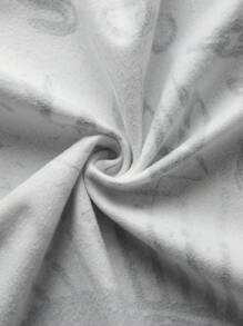 Manfinity EMRG 男士秋冬眼睛印花拉链连帽休闲运动衫 - 彩色 - 查看 5