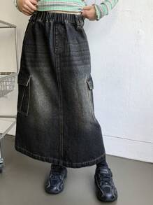 DAZY Tween Girl Denim Skirt, Tween Girl Fall Clothes