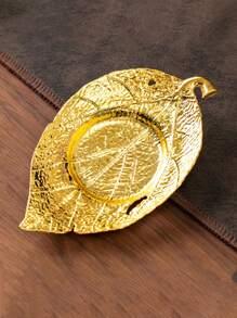 1 件金属杯垫，奢华创意风格，金色，浮雕工艺，适用于隔热、茶盘、盘子 - 金色 - 查看 11