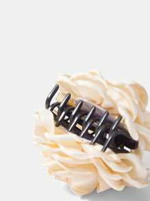 Maija 1 chiếc kẹp tóc nữ màu be nhiều lớp hình hoa hồng, dài 9cm, kiểu dáng thanh lịch, thích hợp sử dụng hàng ngày, phong cách boho, kẹp tóc cài đầu, phụ kiện tóc mùa thu đông cho nữ, phù hợp với trang phục đi nghỉ mát, mùa hè, đi biển. - Màu be - Xem 4