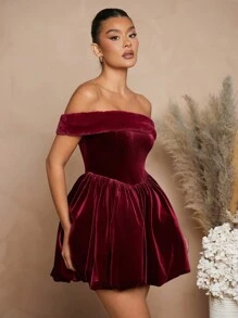 L'Amorae Robe femme de couleur unie, simple et pour un usage quotidien et décontracté