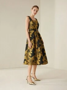 MOTF PREMIUM METALLIC ANKLE STRAP POINTED TOE PUMPS, FOR VALENTINE'S DAY SPRING SHOES PROM HEELS SPRING SHOES - Gold - View 10