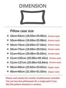 1pc Fresh Floral & Leaf Printed Pillowcase, Spring/Summer/Autumn - Multicolor - View 3