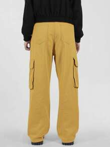 Manfinity Hypemode Loose Fit Men's Flap Pocket Side Cargo Pants