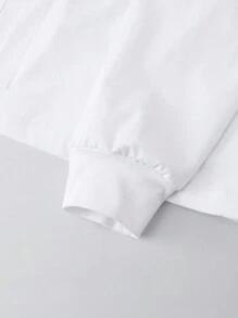 Manfinity Homme Men's Solid Color Long Sleeve Pocket Minimalist Design Medical Uniform Top