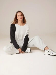 GLOWMODE SoftSerene Modal Lightweight Comfort Loose-Fitting Long-Sleeve Open-Back Top Daily Casual - White - View 7